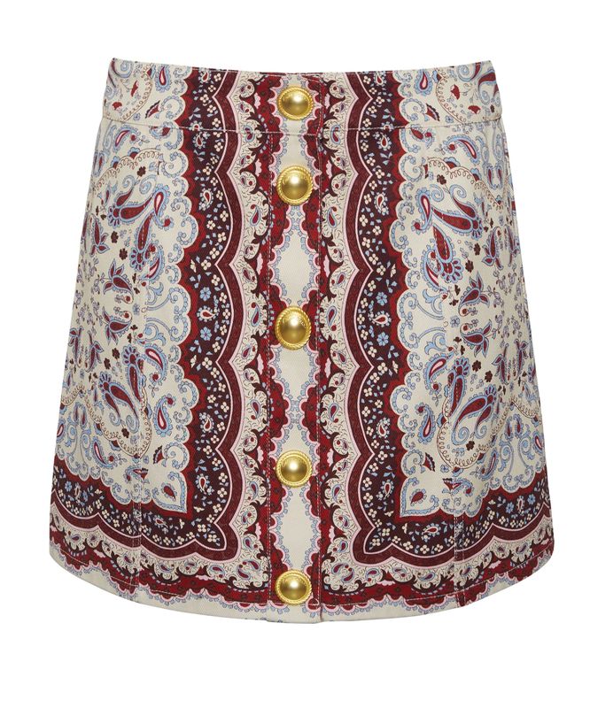 Cara Cara Evergreen Mini in Paisley Scarf Ivory