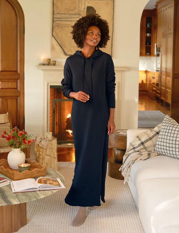 Frank &amp; Eileen James Hooded Cape Dress in British Royal Navy