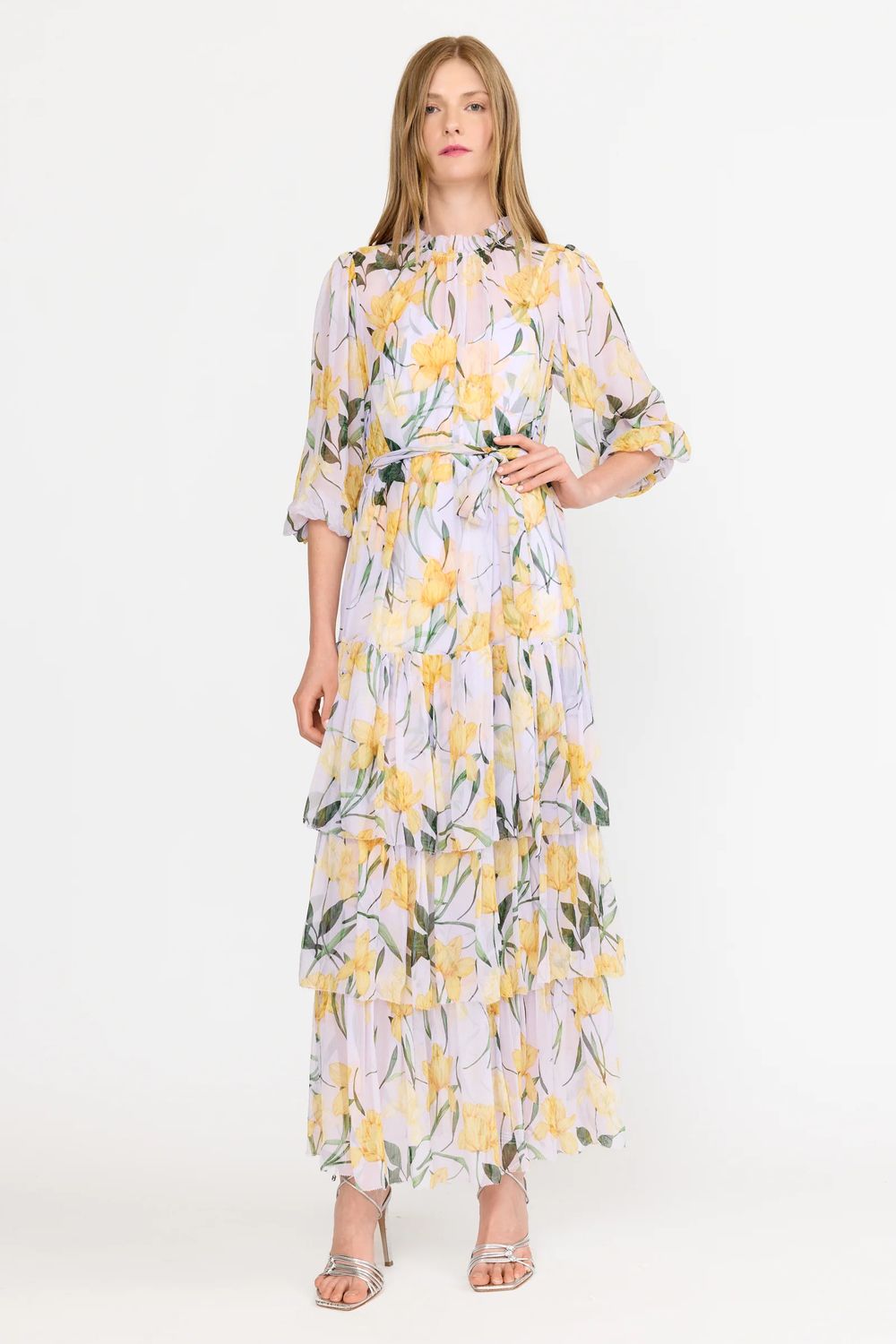 Christy Lynn Sara Dress in Lilac Florette