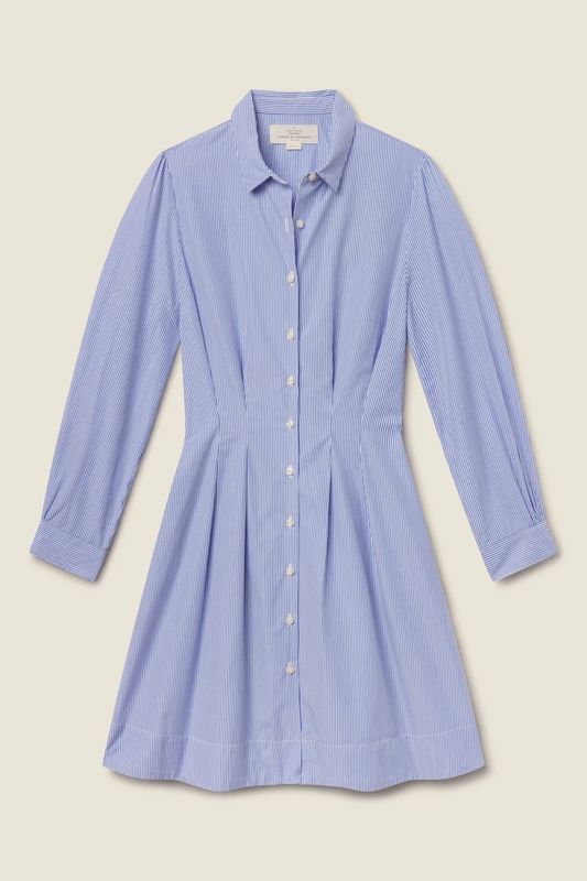 Trovata Lyra Dress in Blue/White Stripe