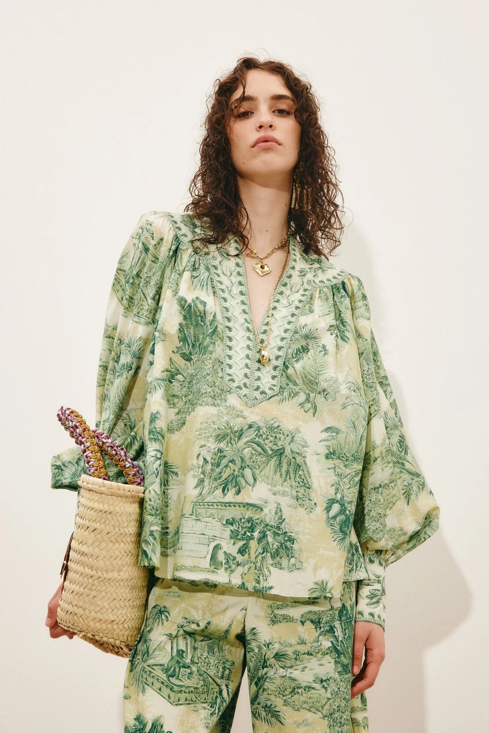 Alemais Sara Blouse in Green