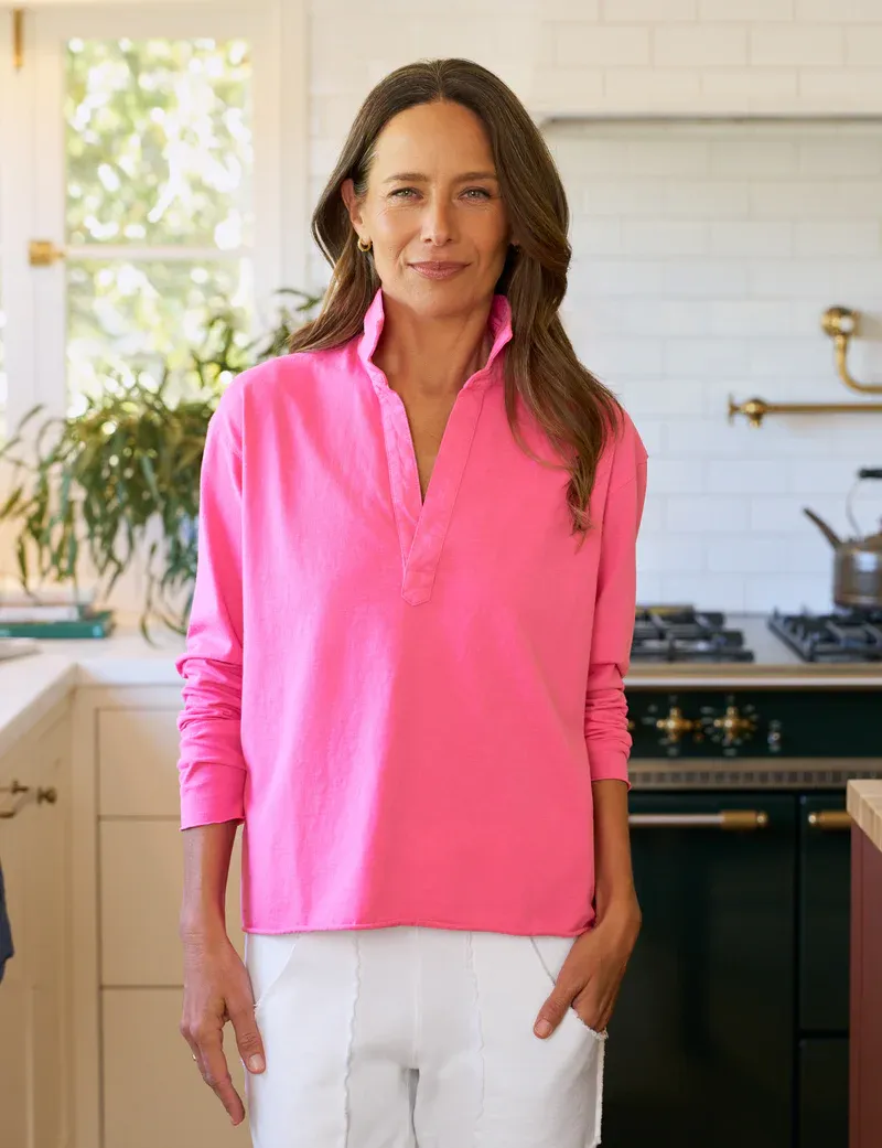 Frank &amp; EIleen Patrick Popover Henley in Lotus