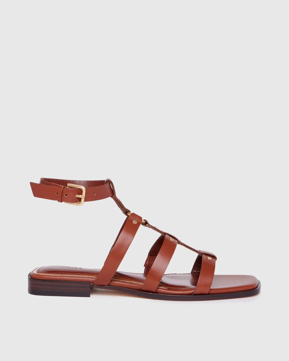 Paige Ryland Sandal in Whisky Leather