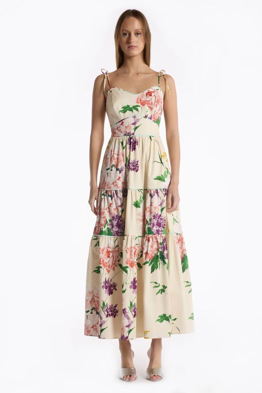 Christy Lynn Saphina Dress in Ivory Tranquility
