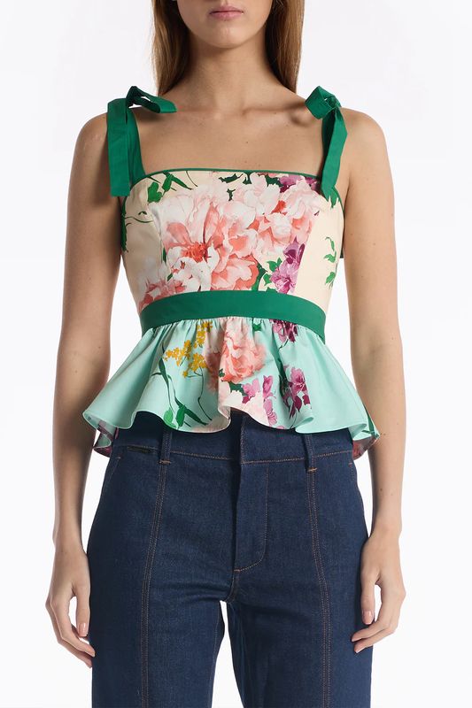 Christy Lynn Cedric Top in Multi Tranquility