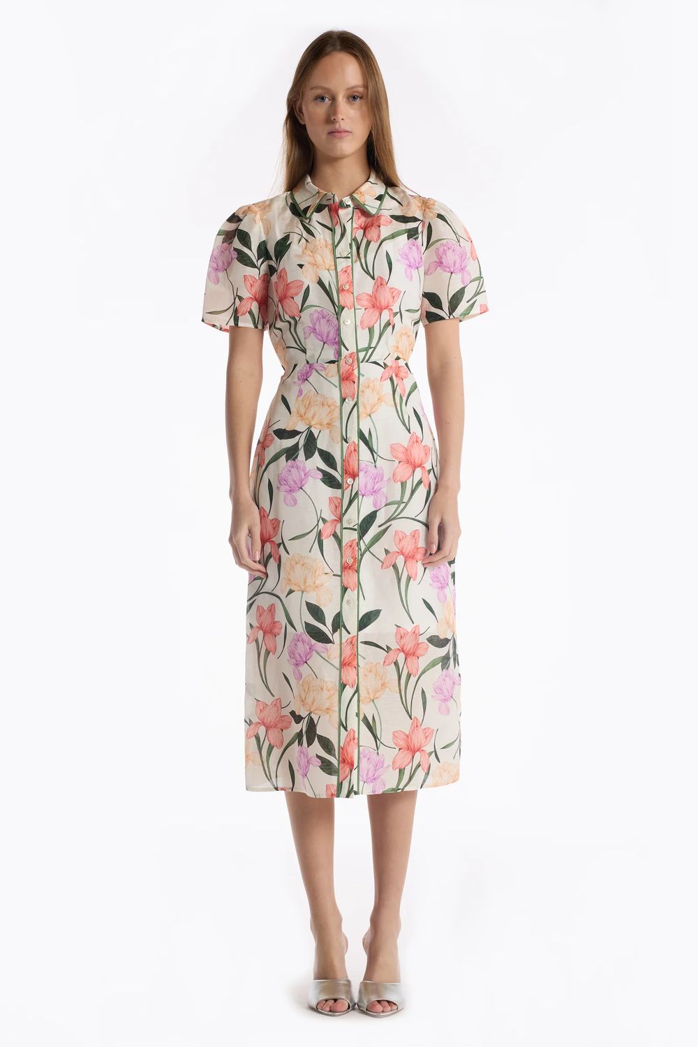 Christy Lynn Cecile Dress in Jardin Ivory