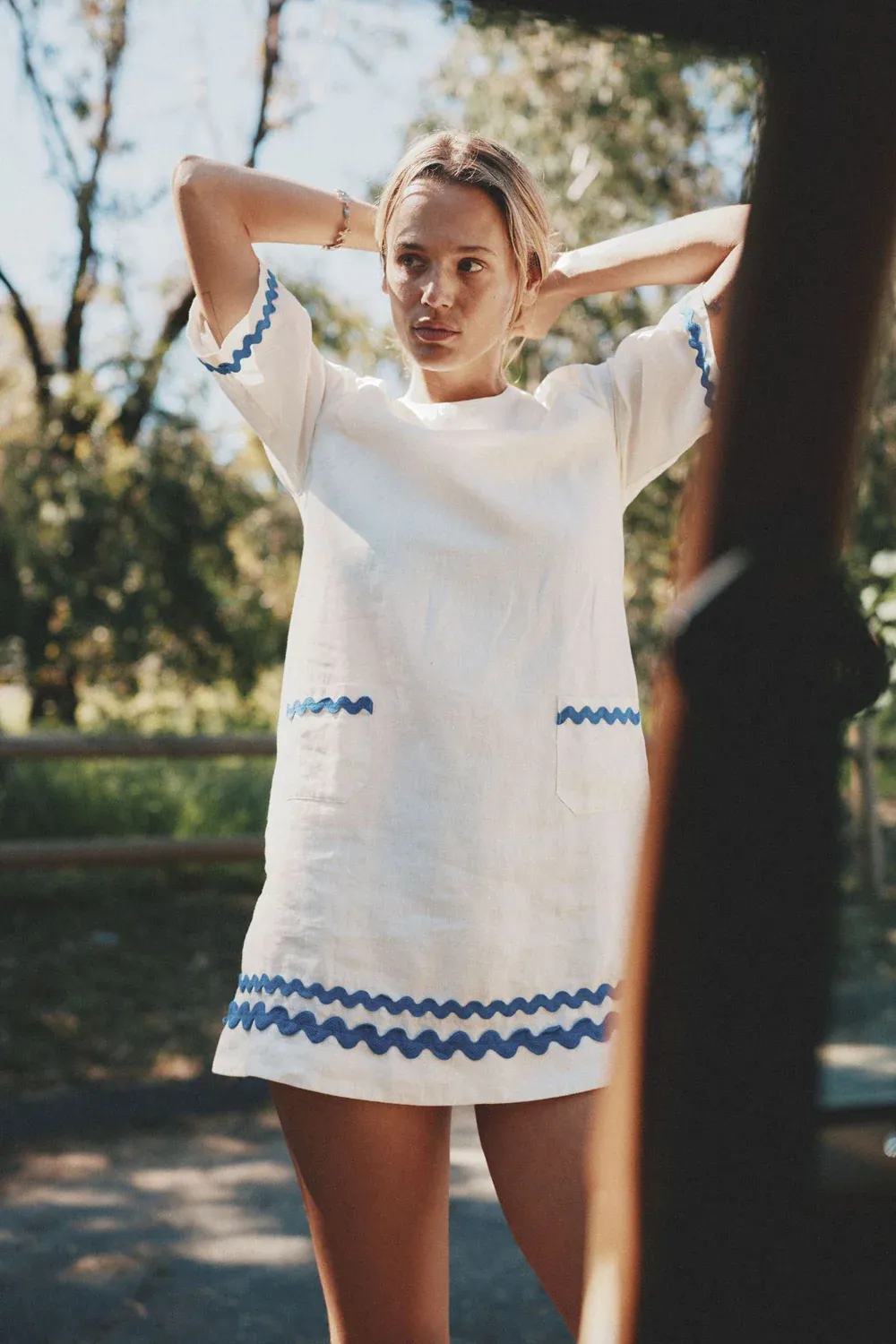 Trovata Manu Dress in Ivory