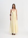 Aje Vacation Maxi Dress in Butter Yellow