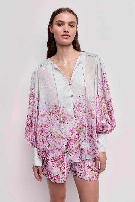 Aje Fragments Shirt in Cherry Blossom