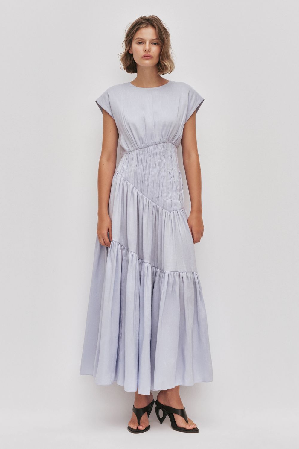 Aje Ecliptica Midi Dress in French Blue