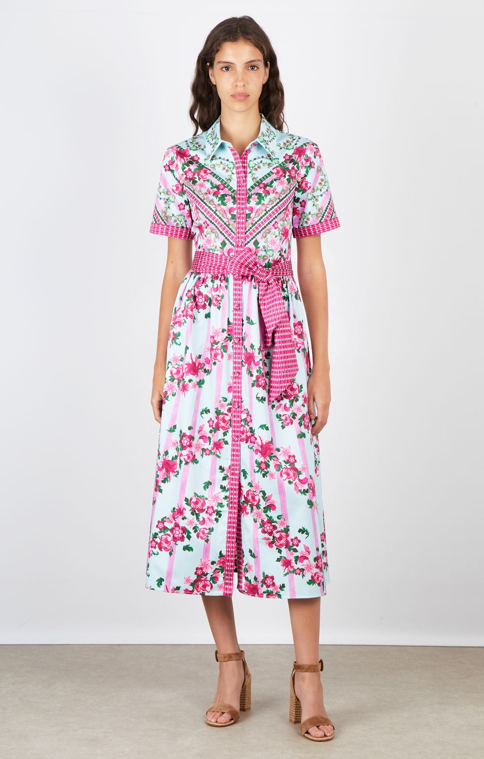 Saloni Vivenne Dress in Bellis Ornamental