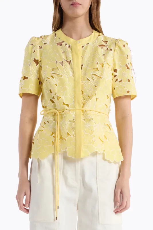 Christy Lynn Bree Top in Lemon Magnolia