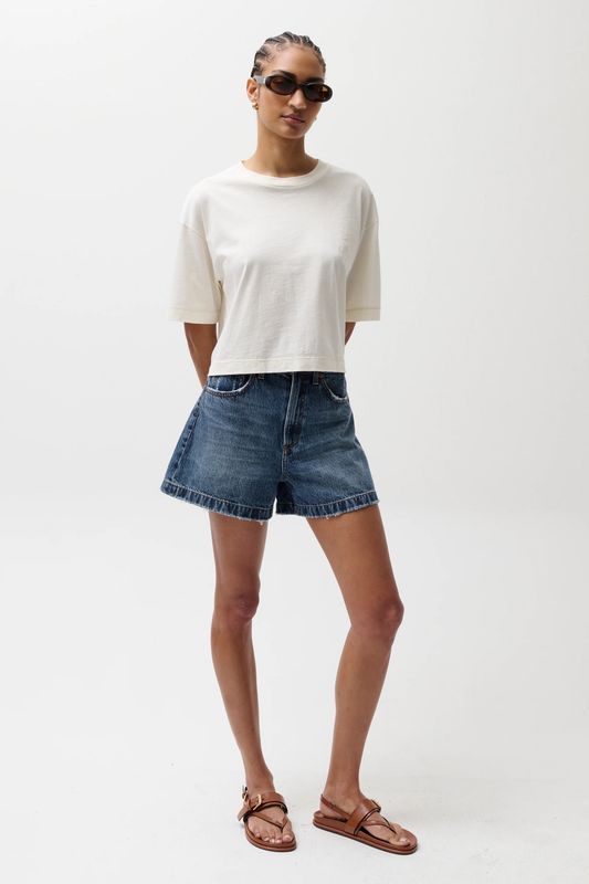 Pistola Saige High Rise A Line Short in Wishbone