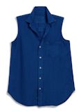 Frank &amp; Eileen Finley Sleeveless Shirt in Cabo Blue