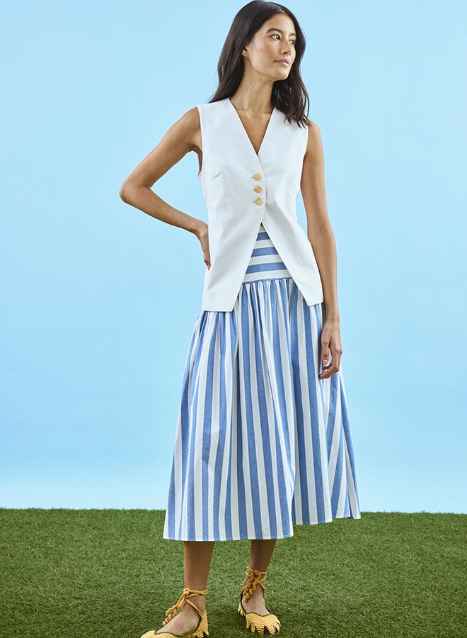 Hunter Bell Alyssa Skirt in Sailing Stripe