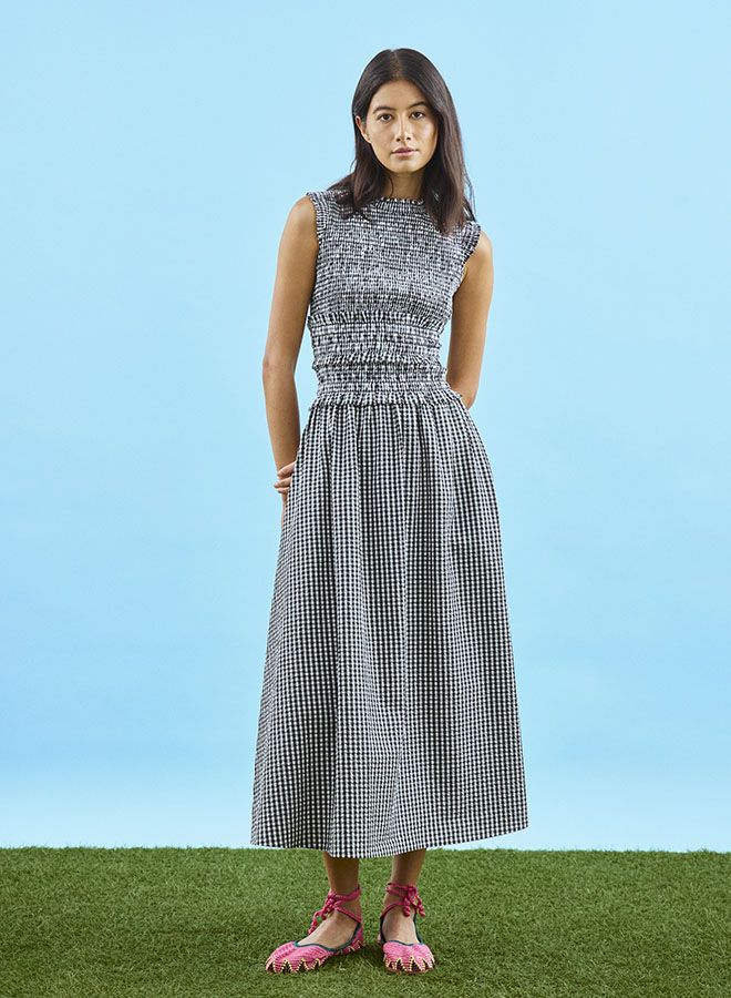 Hunter Bell Louise Dress in Black &amp; White