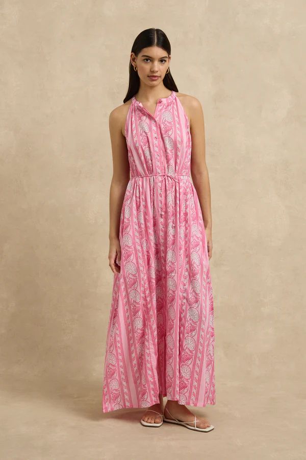Hannah Isha Dress in Lotus Hibiscus