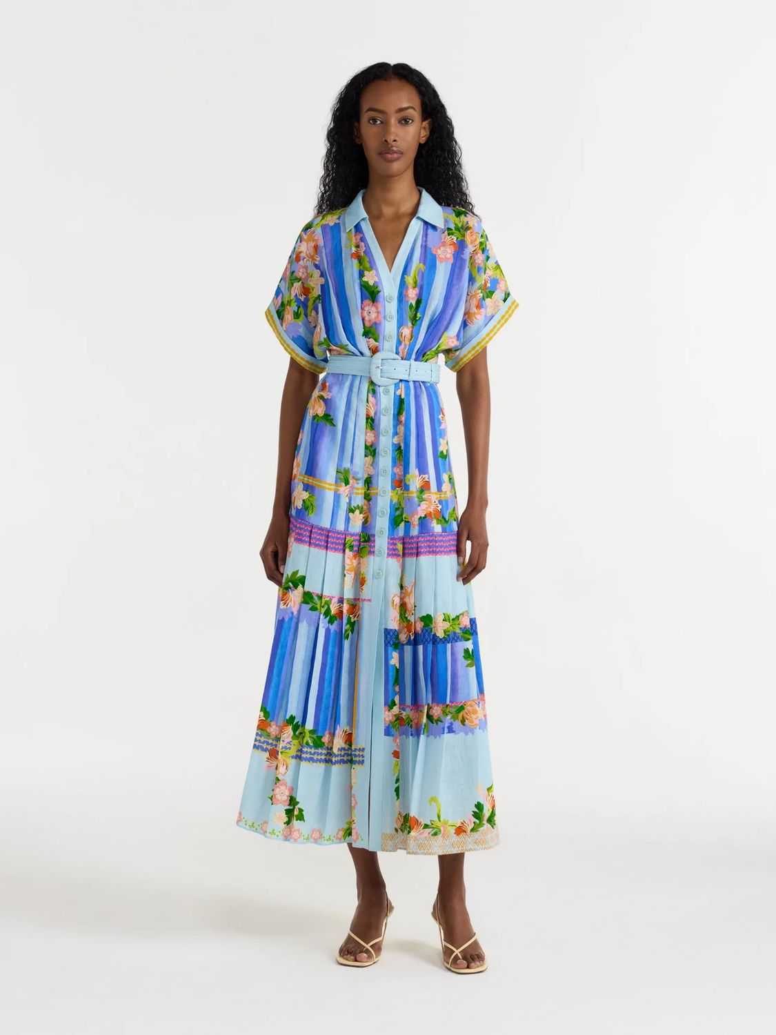 Saloni Riya-B Dress in Floral River