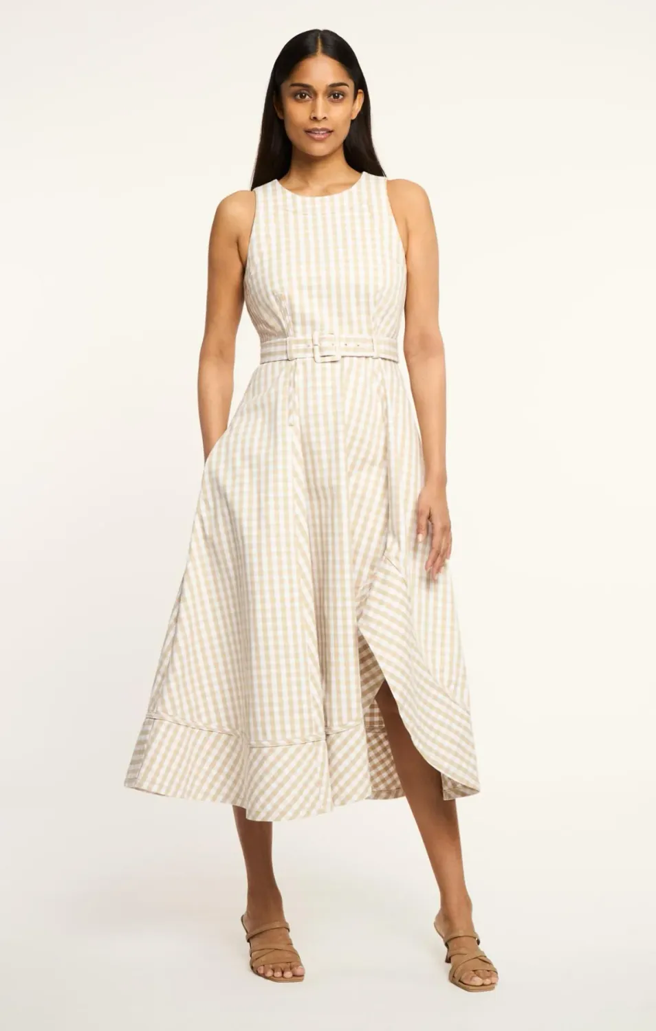 Cinq a Sept Zelda Mini Gingham Denim Dress