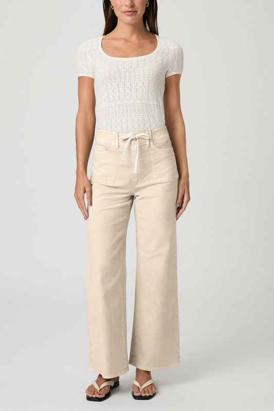 Paige Ari W/ Waistband Tie in Vintage Biscotti