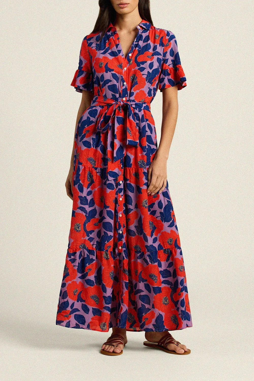 Trovata Martine Dress in Poinciana Floral