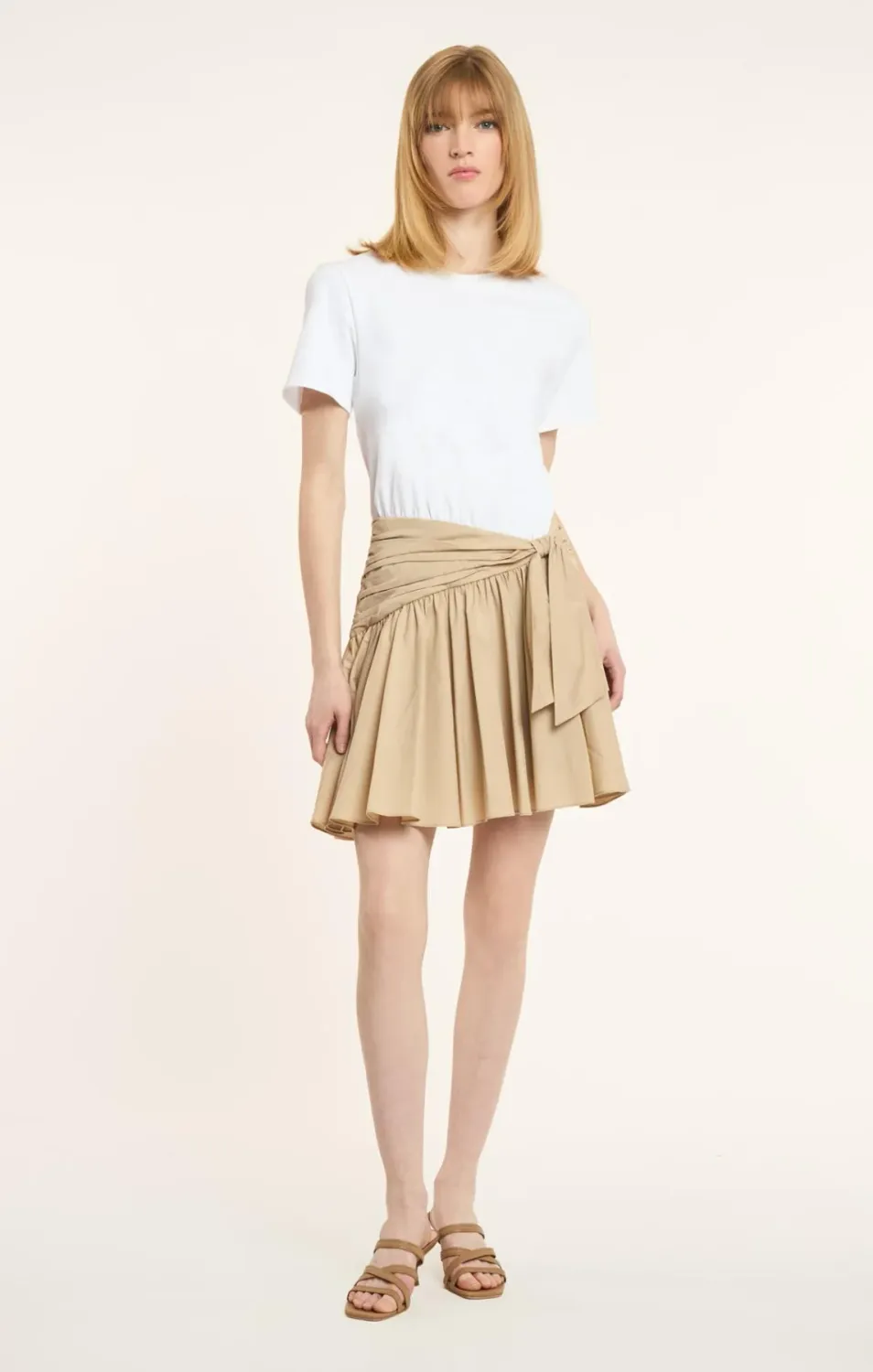 Cinq a Sept Leslie Dress in White/Khaki