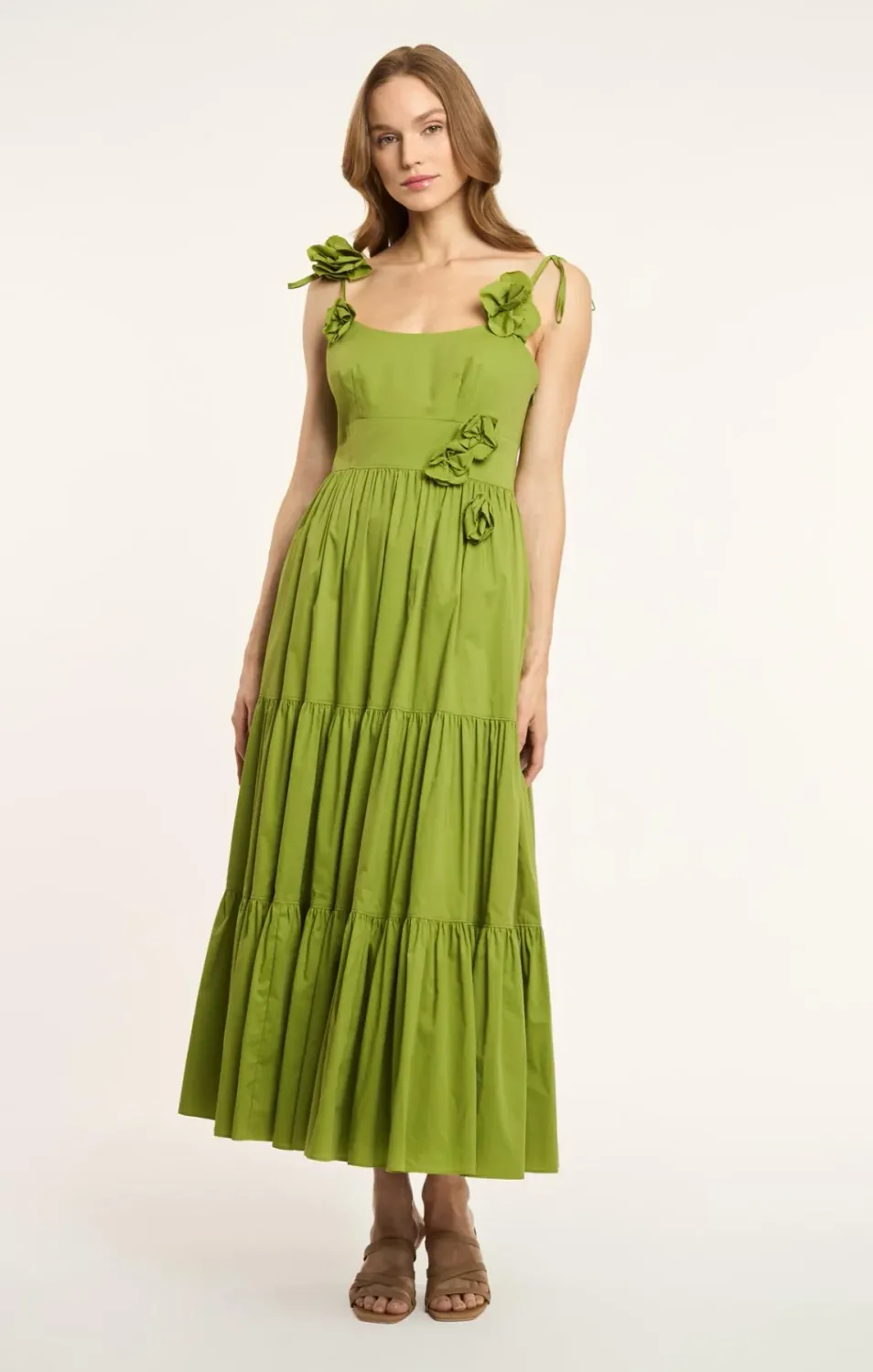 Cinq a Sept Kael Dress in Dark Lime