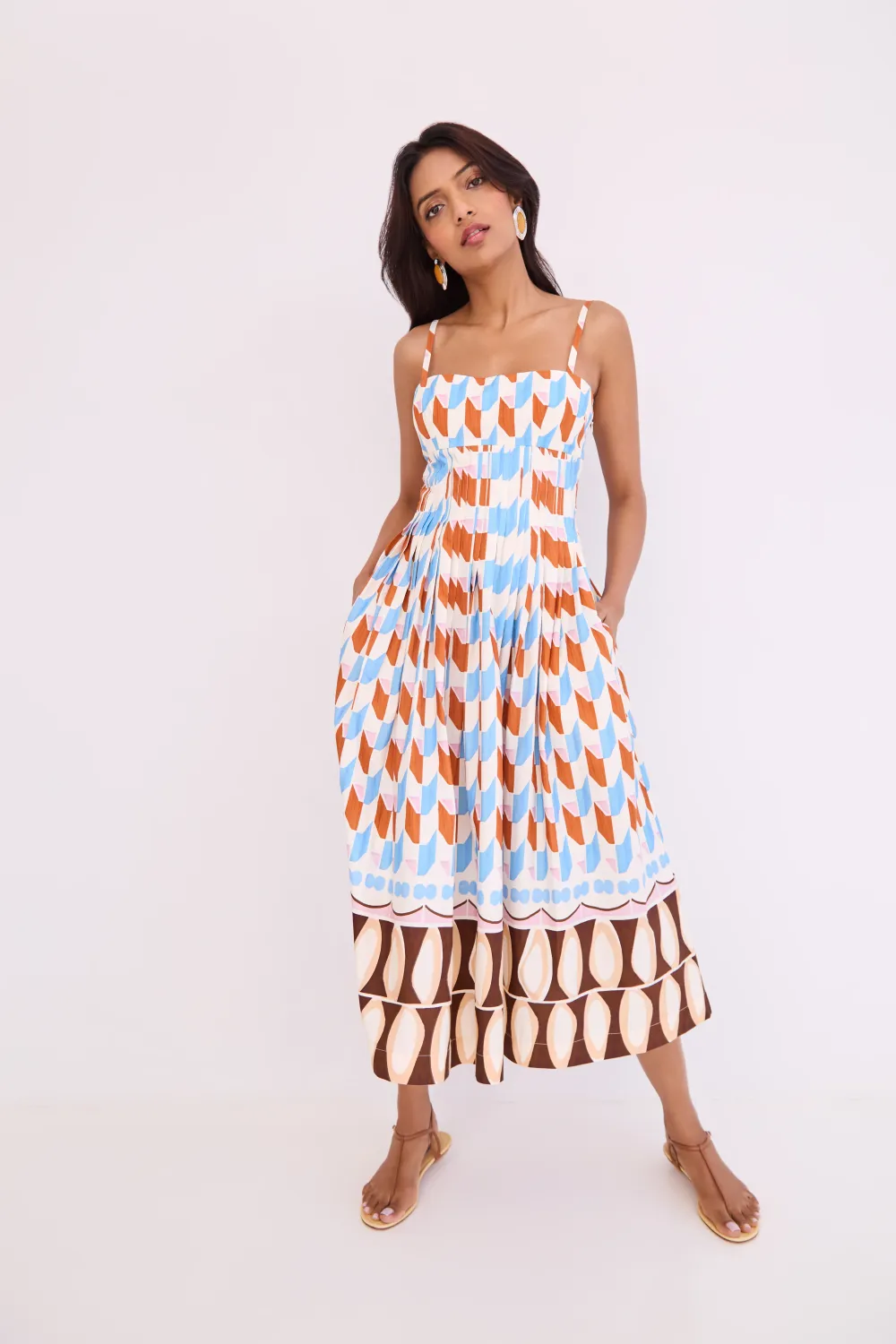 Cara Cara Sea Island Dress in Talavera Tile Ivory