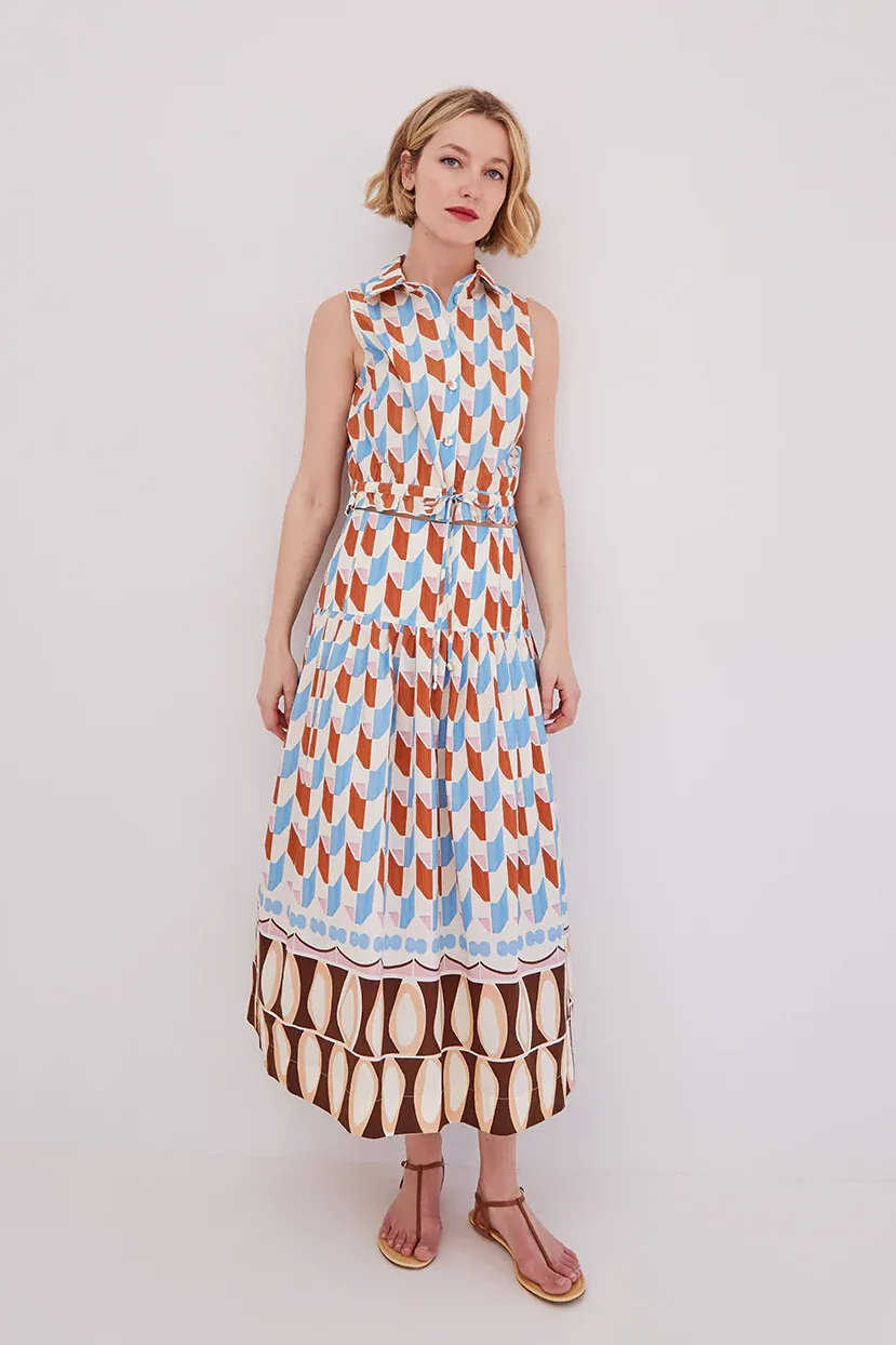 Cara Cara Diya Skirt in Talavera Tile Ivory