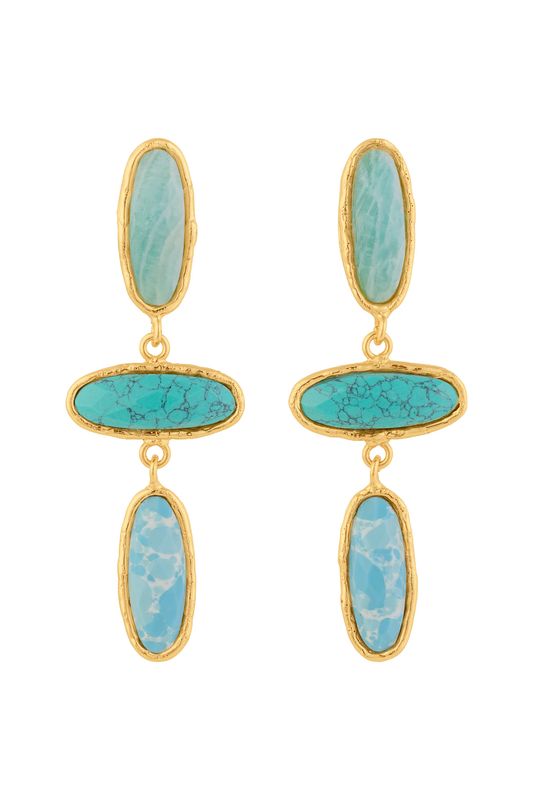 Sylvia Toledano Grace Turquoise Earrings