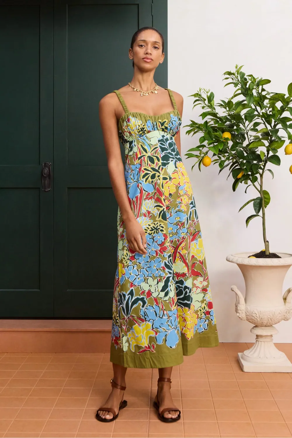 Alemais Solstice Midi Dress in Multi