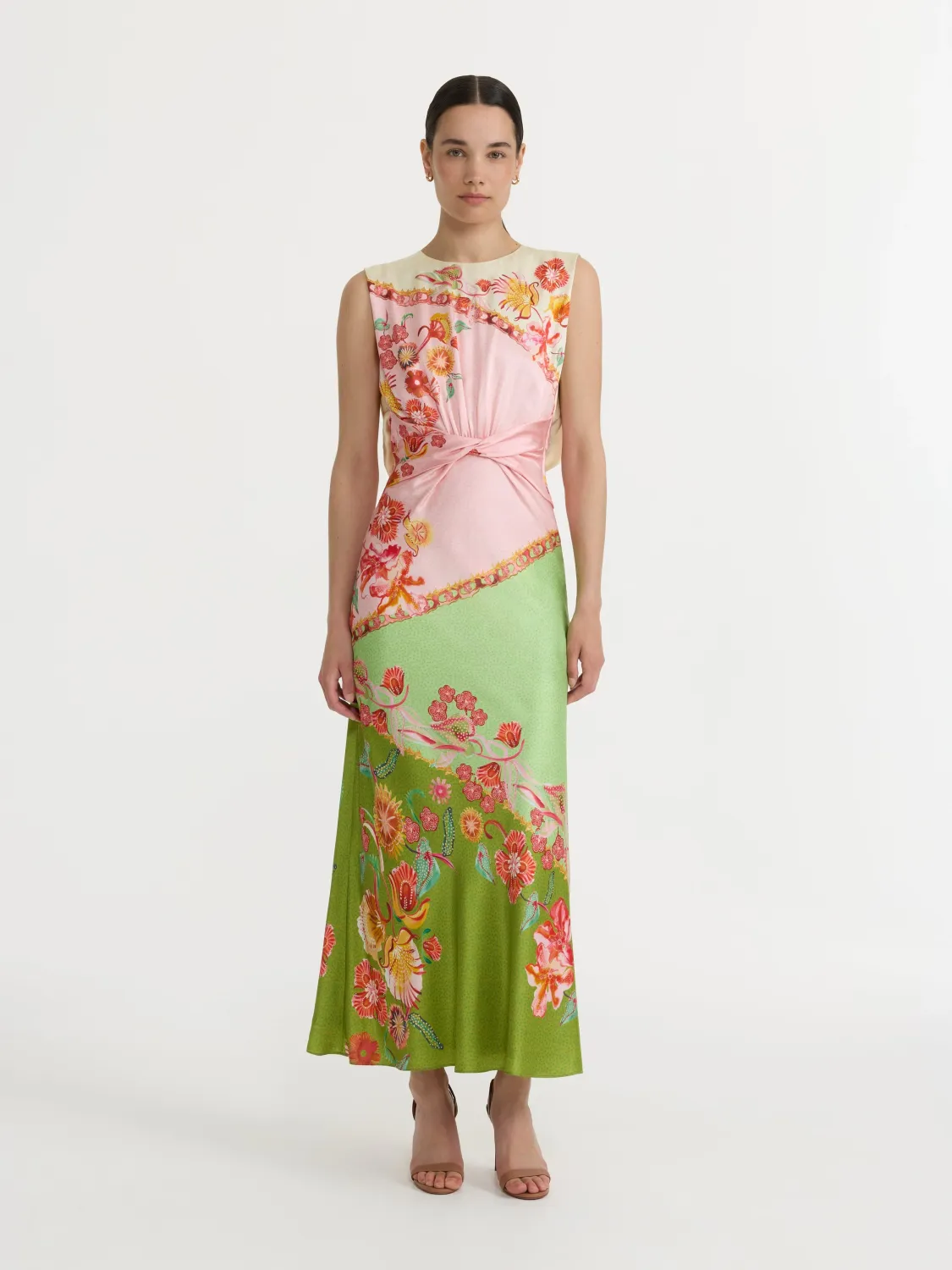 Saloni Gwen Dress in Lilia Trellis