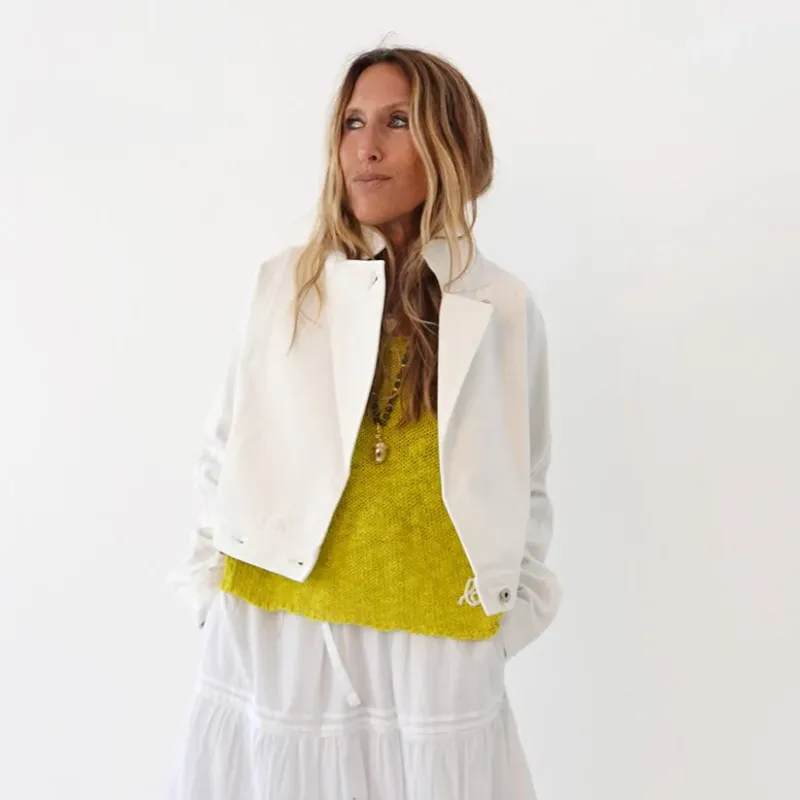 Kerri Rosenthal Denim Jacket in Cloud