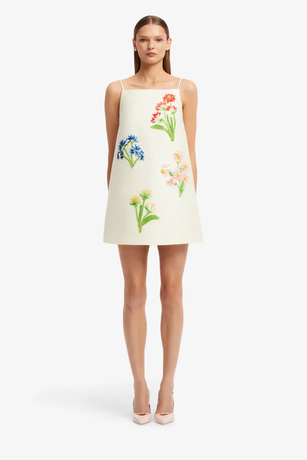 Leo Lin Lela Wool Mini Dress in Wildflower