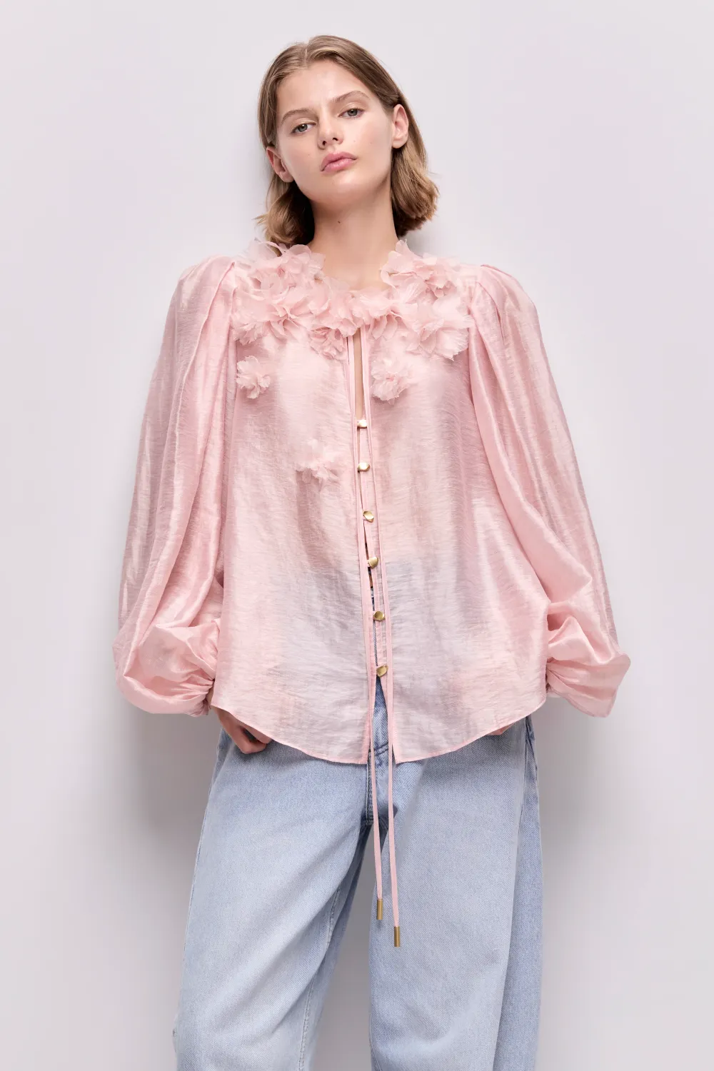 Aje Demi Blouse in Tea Blossom