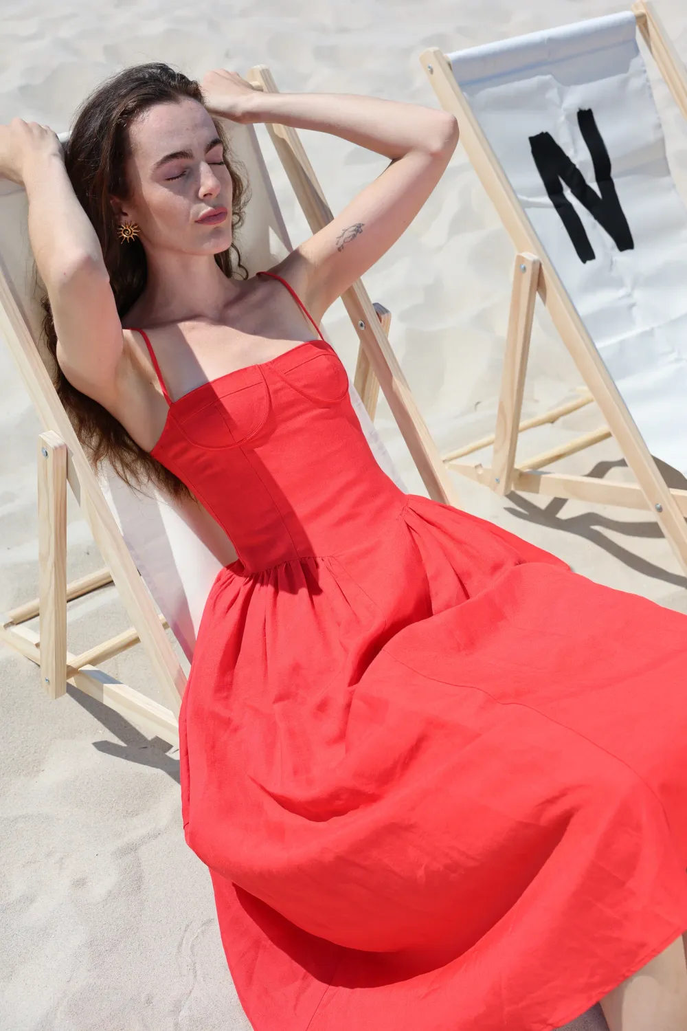 Sister Sister Lou Lou Dress in Tomato