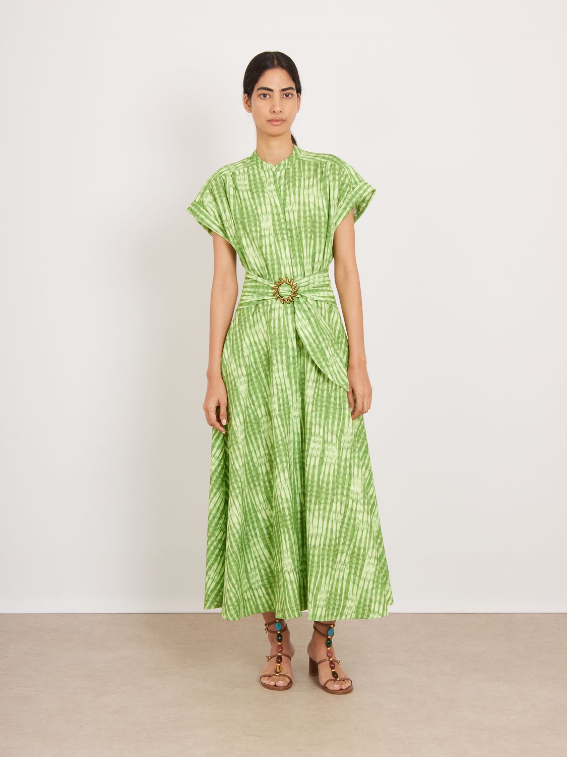 Saloni Neesha-C Dress in Tide Pistachio