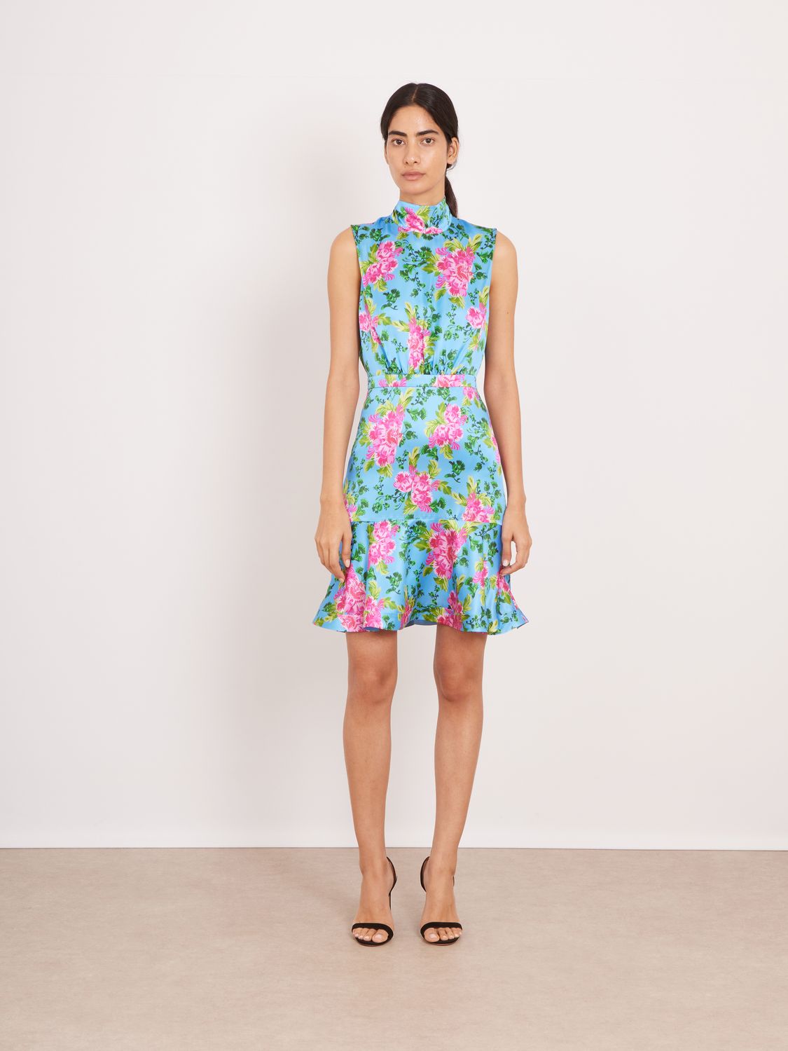 Saloni Fleur Short Dress in Grandiflora