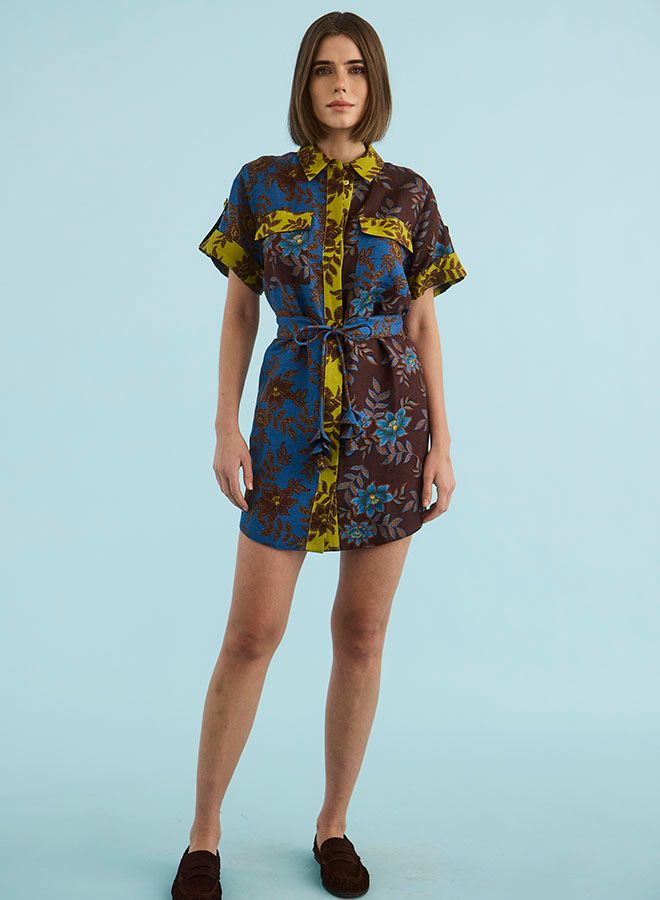 Hunter Bell Nicole Dress in Wild Vine Mix