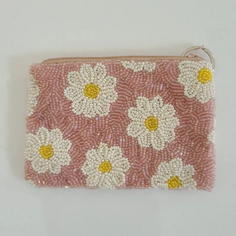 Tiana NY Floral Light Pink Change Purse