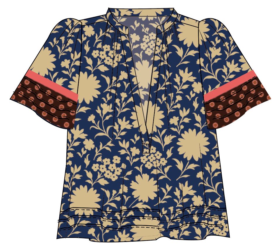 Trovata Alana Blouse in Shadowfield