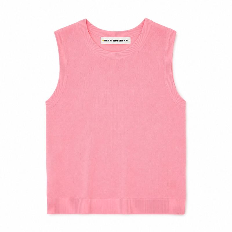 Kerri Rosenthal Tank in Carnation Pink
