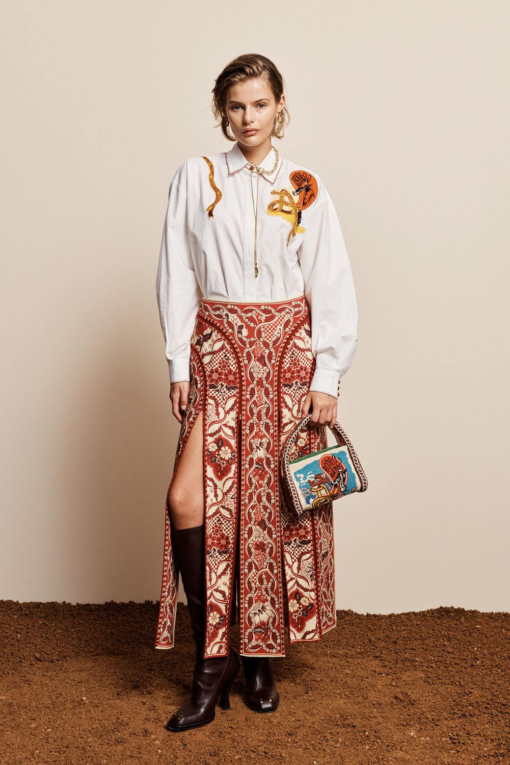 Alemais Kenny Skirt in Red