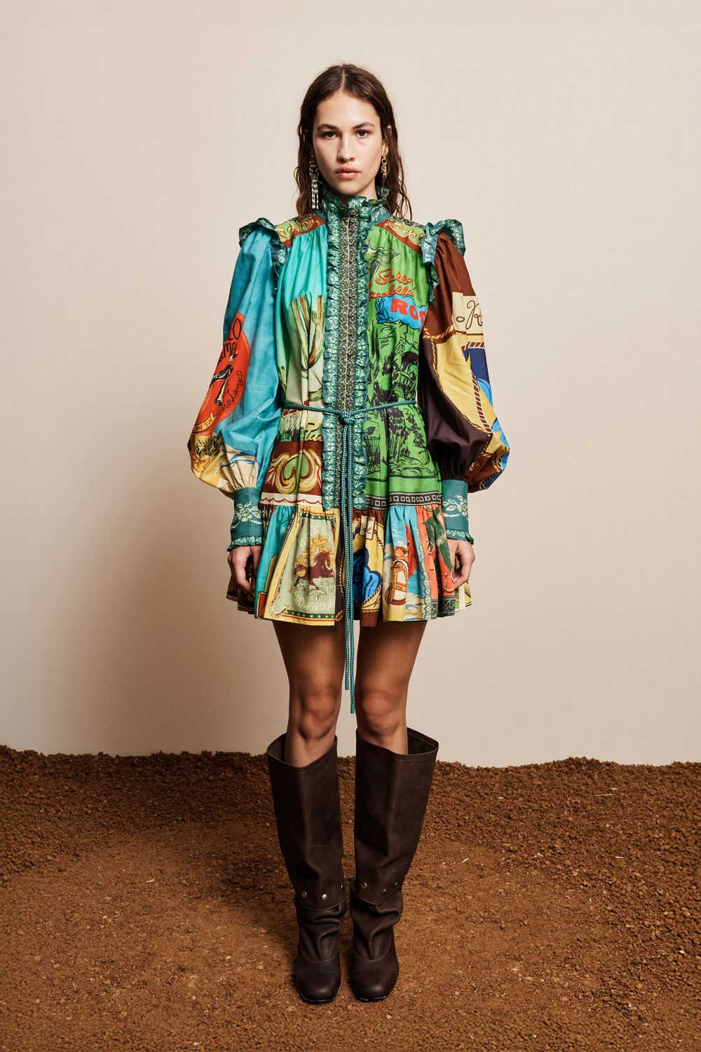 Alemais Ace Mini Dress in Multi