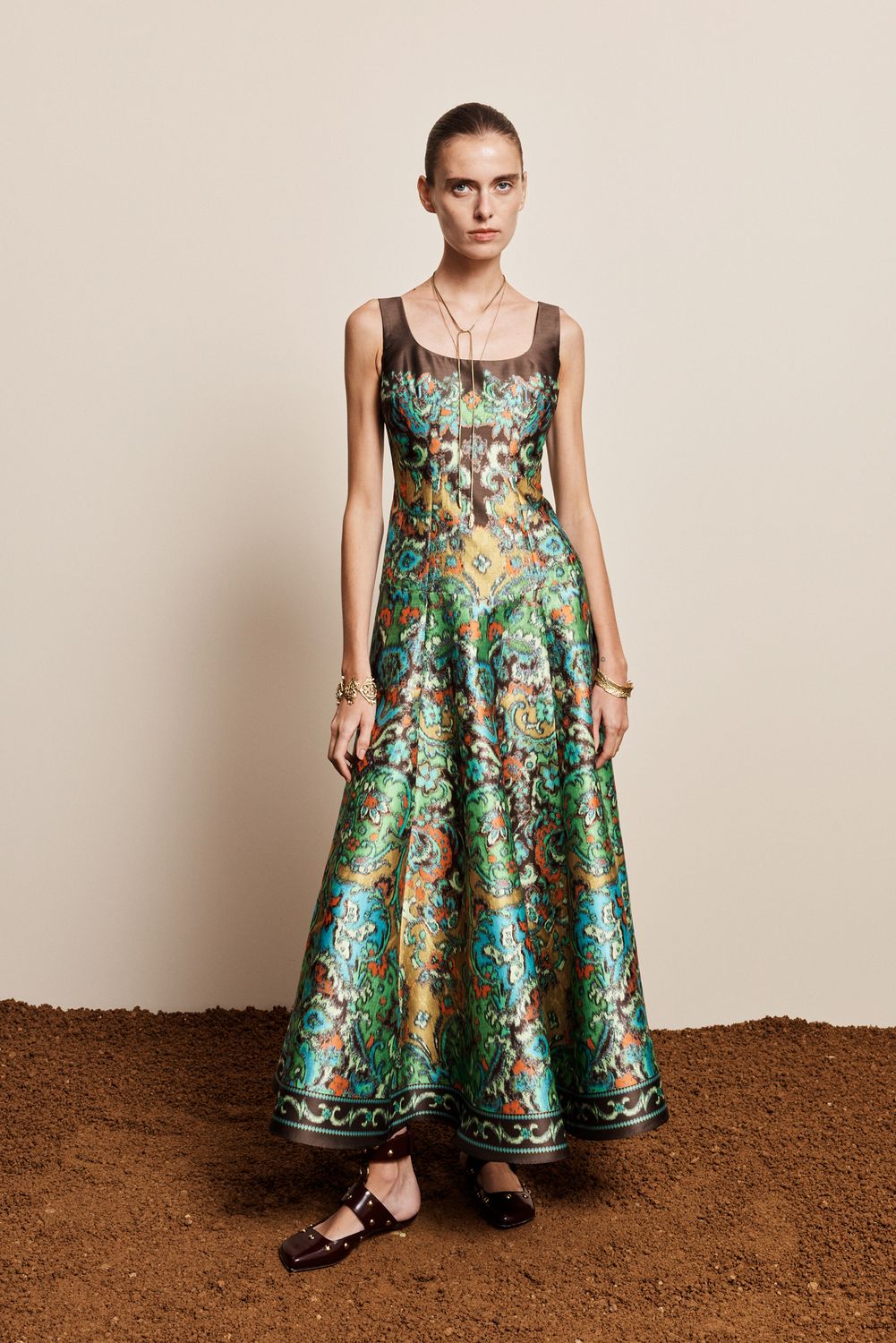 Alemais Charlotte Gown in Multi