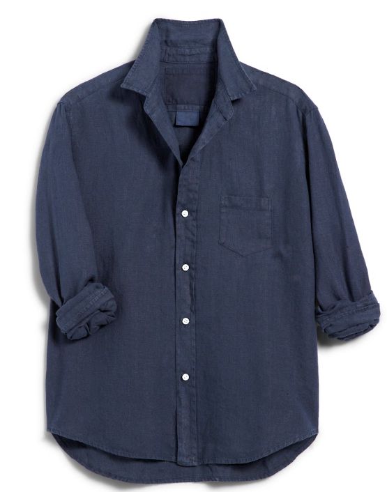 Frank &amp; Eileen Eileen Relaxed Button Up Shirt in Navy