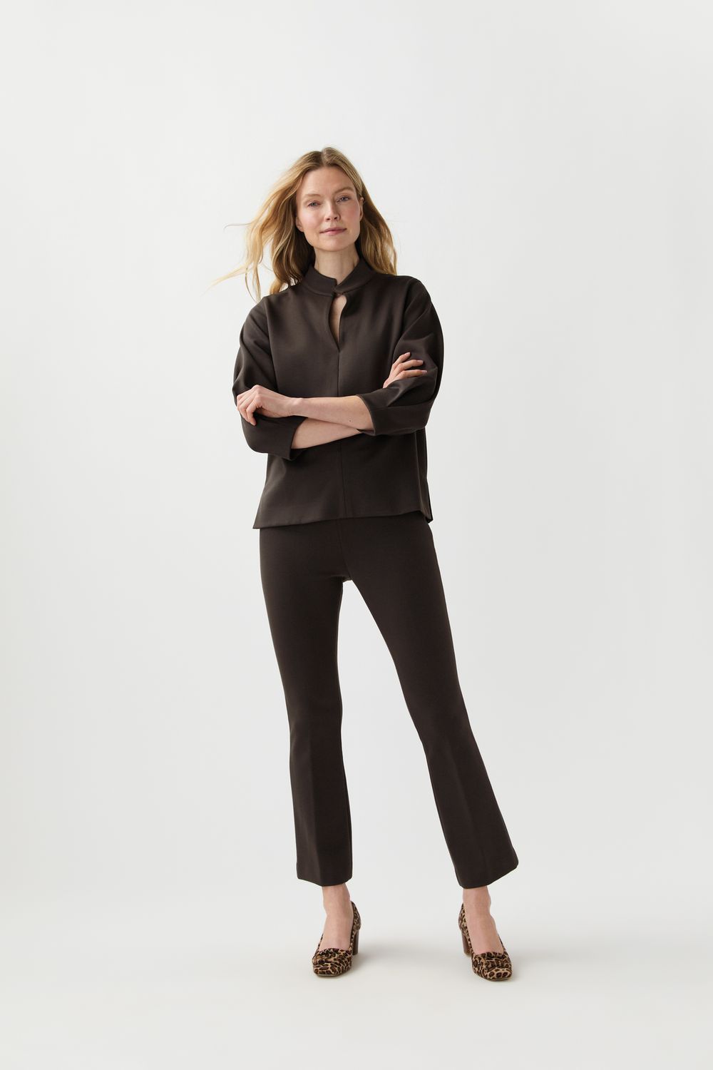 Ann Mashburn Violetta Tunic in Coffee