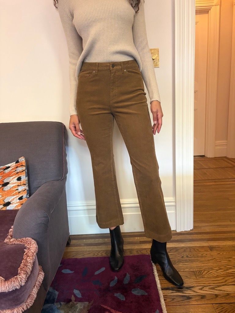 Ann Mashburn Kendall Flare in Chestnut Corduroy