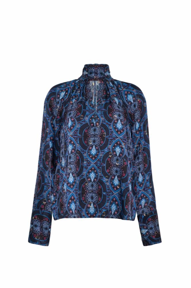 Cara Cara Sundance Blouse in Trove Merlot