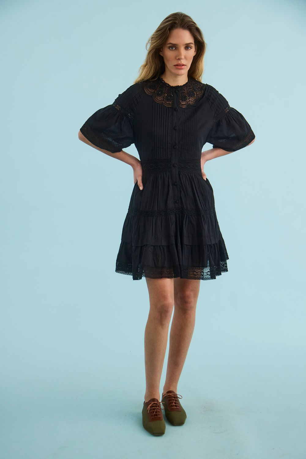 Hunter Bell Newton Dress in Onyx